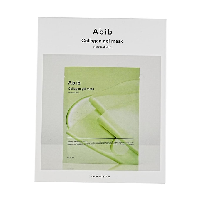 Collagen Gel Mask, Heartleaf Jelly, 4 sheets 4.93oz