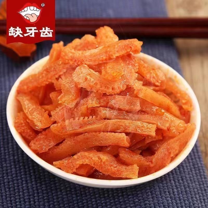 缺牙齿 素牛肚超辣香辣耳尖脆骨鱼仔湖南解馋小零食16g*10(4种口味混合)