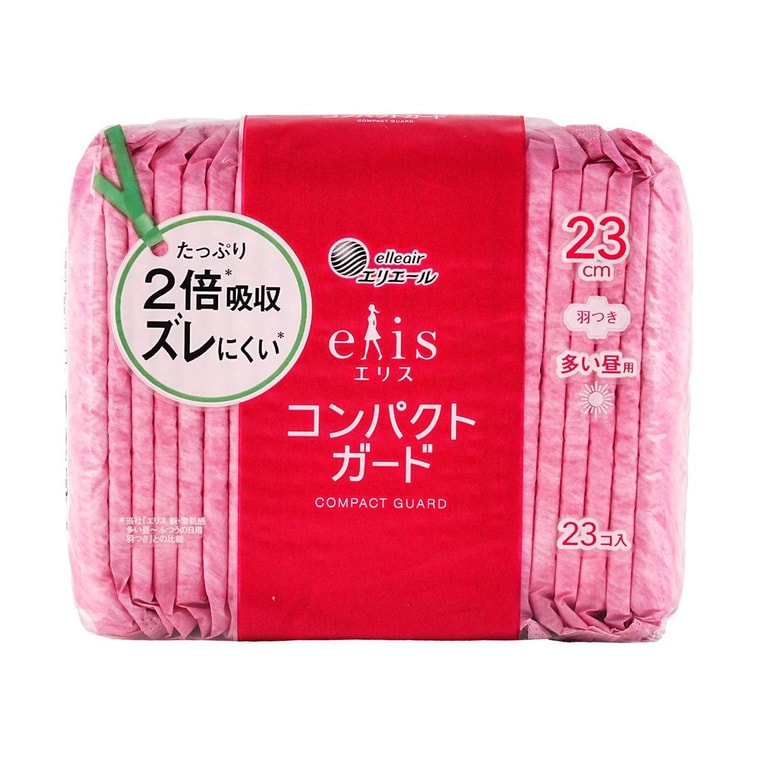 Compact Feminine Period Pads with Wings, Size2 /9.06 inch, 23ct 3