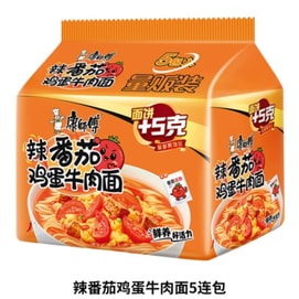 Instant Noodles Spicy Tomato & Egg Flavor Classic Style 85g x 5 packs