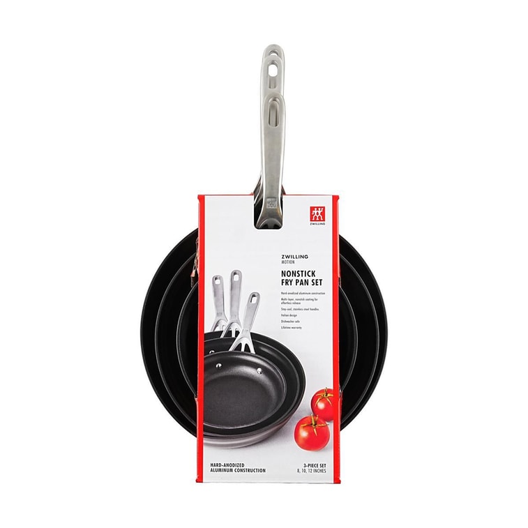 德國ZWILLING雙立人 鋁製不沾煎鍋組合 鍋具組 8"+10"+12"平底鍋3件套 3