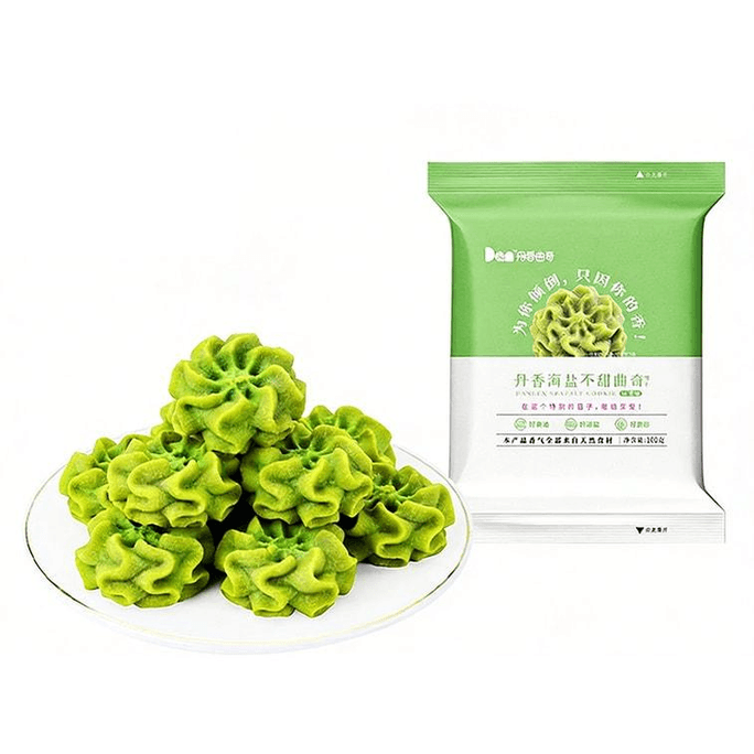 【中國直郵】 丹香 海鹽奶油餅乾 抹茶口味100g 辦公室 點心 健康零食節慶伴手禮