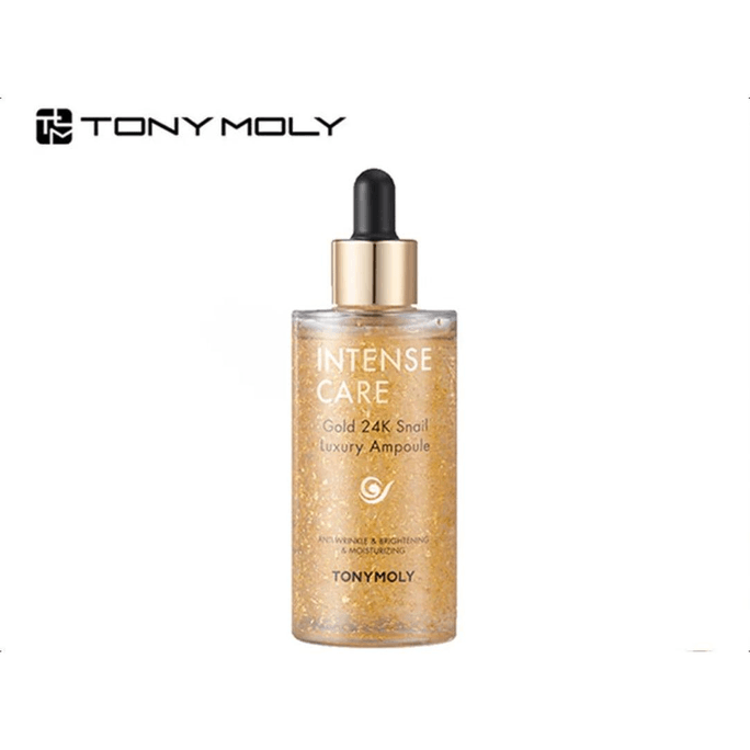 【韓國直郵】 韓國 TONYMOLY 魔法森林 東尼魅力24K黃金蝸牛安瓶精華 100ml 保濕滋潤撫紋修護