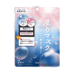 Sana Nameraka Honpo Medicated Wrinkle Essence Mask White [7 sheets]