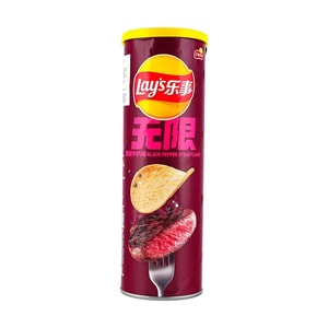 Black Pepper Rib Eye Steak Potato Chips, 3.17oz