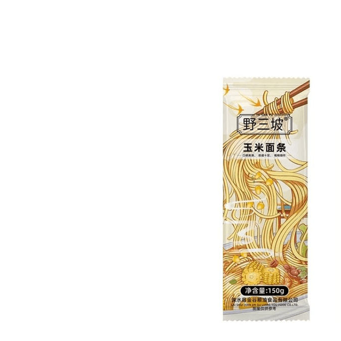 Whole Grain Corn Noodles Pure Buckwheat Sucrose Free Staple Food Yellow Low Joe Wheat Fast 150g*1 Bag