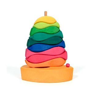 NIC Toys Glueckskaefer Fish And Boat Stacking 10 Pieces