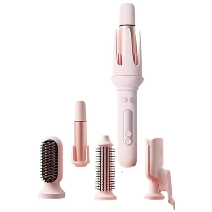 【中國直郵】 喵小米 (1機多用 五合一多功能捲髮棒)小米夾全自動捲髮棒32mm懶人神器直髮梳大波浪五合一大卷負離子 單機加直髮梳加28mm加蛋捲 一個裝