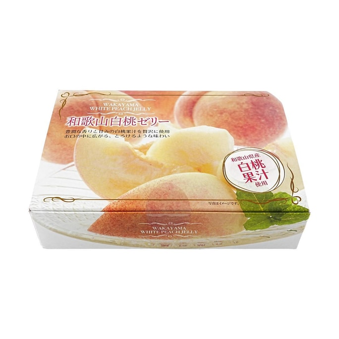 White Peach Jelly Low Calorie 0 Fat ,3.84 oz*6 Pieces