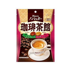 【日本直邮】 日本 日本其他 Kanro 无糖咖啡糖 72 糖果 无糖 健康 休闲 便携 提神 美味