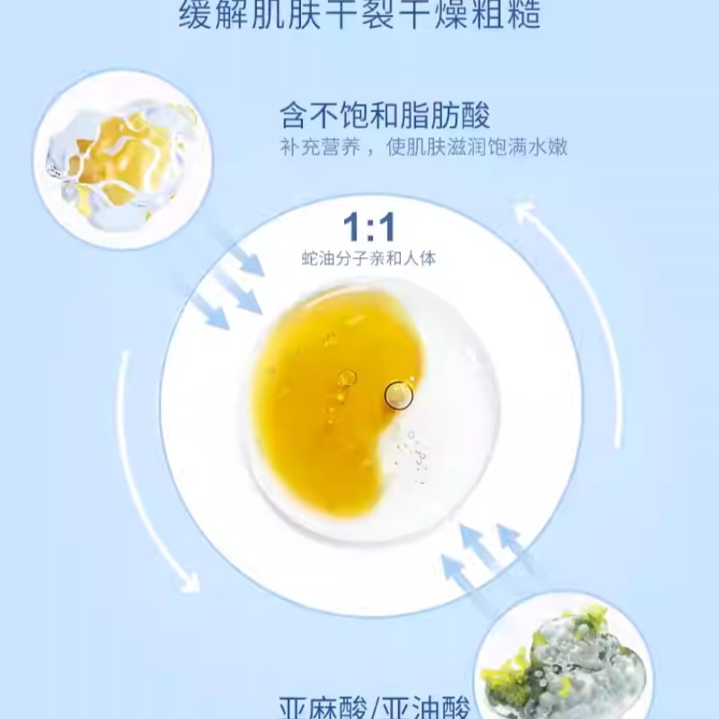 【中国直邮】 金蛇 油膏防干燥开裂脚后跟皲裂膏补水40g*1罐