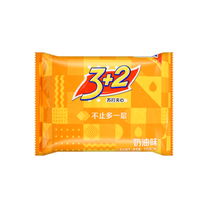 康师傅 3+2苏打夹心饼干 香浓奶油味 三连包 375g