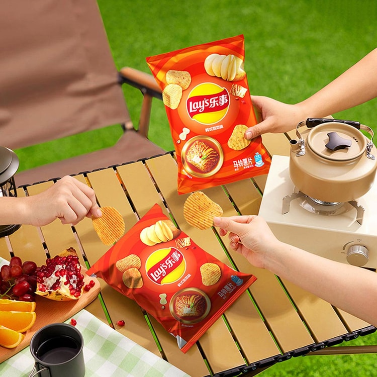 Lay's Potato Chips, Korean Kimchi+Latiao+Tomato+Spicy+Wasabi