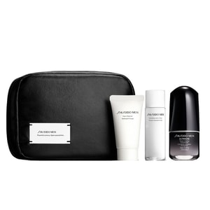 Men's Cleansing And Skin Care Three-piece Set With Storage bag Cleanser 30g + Lotion 30ml + Essence 15ml