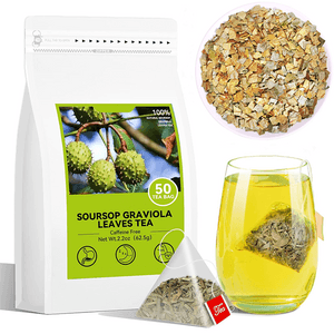 Soursop Leaf Herbal Tea 50ct 62.5g, Natural Soursop Leaves, Nutritious Herbal Drink