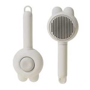 【中國直郵】 鑫友 寵物梳子動物貓狗專用去浮毛狗子梳毛去長毛貓刷毛清理神器按摩梳 灰色 一個裝