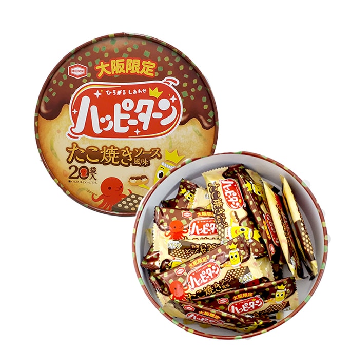 【日本直郵】大阪土特產 章魚燒醬口味米果20袋