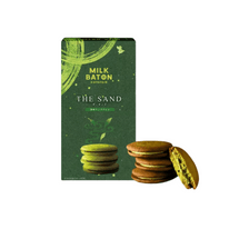 일본 홋카이도 밀크바톤 말차 샌드위치 버터 쿠키 계란 팬케이크 120g