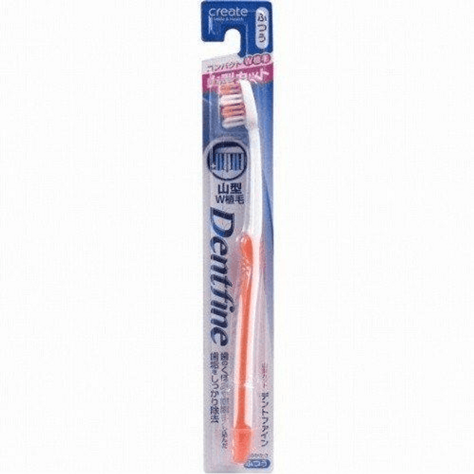 Dentfine Rubber Grip Mountain Cut Toothbrush, regular, 1 piece