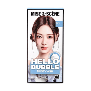 Hello Bubble Hair Dye, Easy Hair Coloring, 3.52 oz. #6A Dusy Ash【Aespa, Ningning】