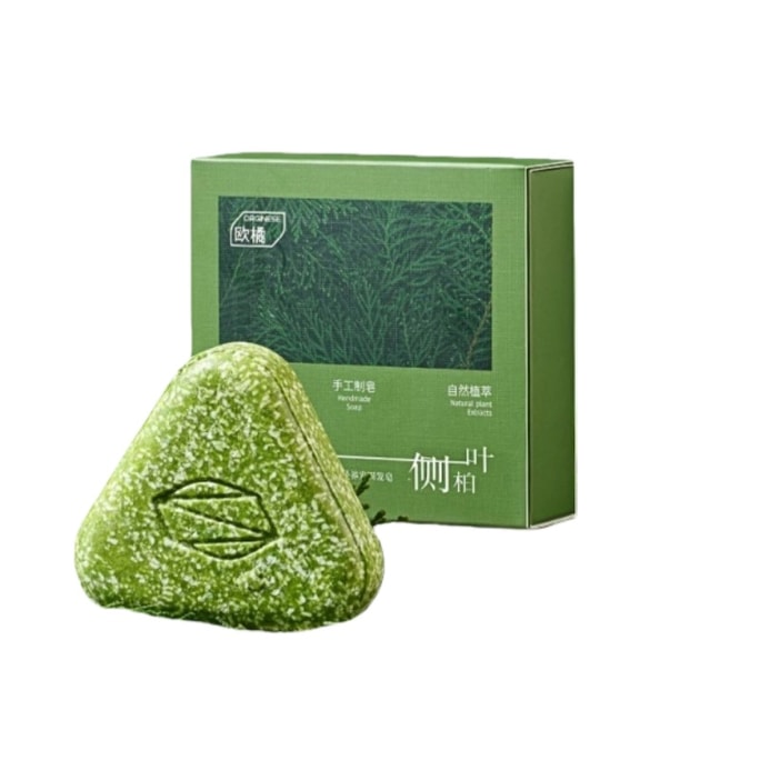 Orgjne Cypress Leaf Shampoo Bar Sinkiang Usnea Polygonum Multiflorum Handmade Herbal Hair Strengthening 120g