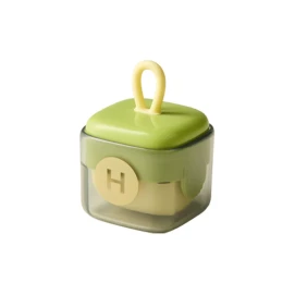 Washable Lint Remover Powerful Lint and Dust Removal for Clothing Square Portable Lint Roller Matcha Green One Pack