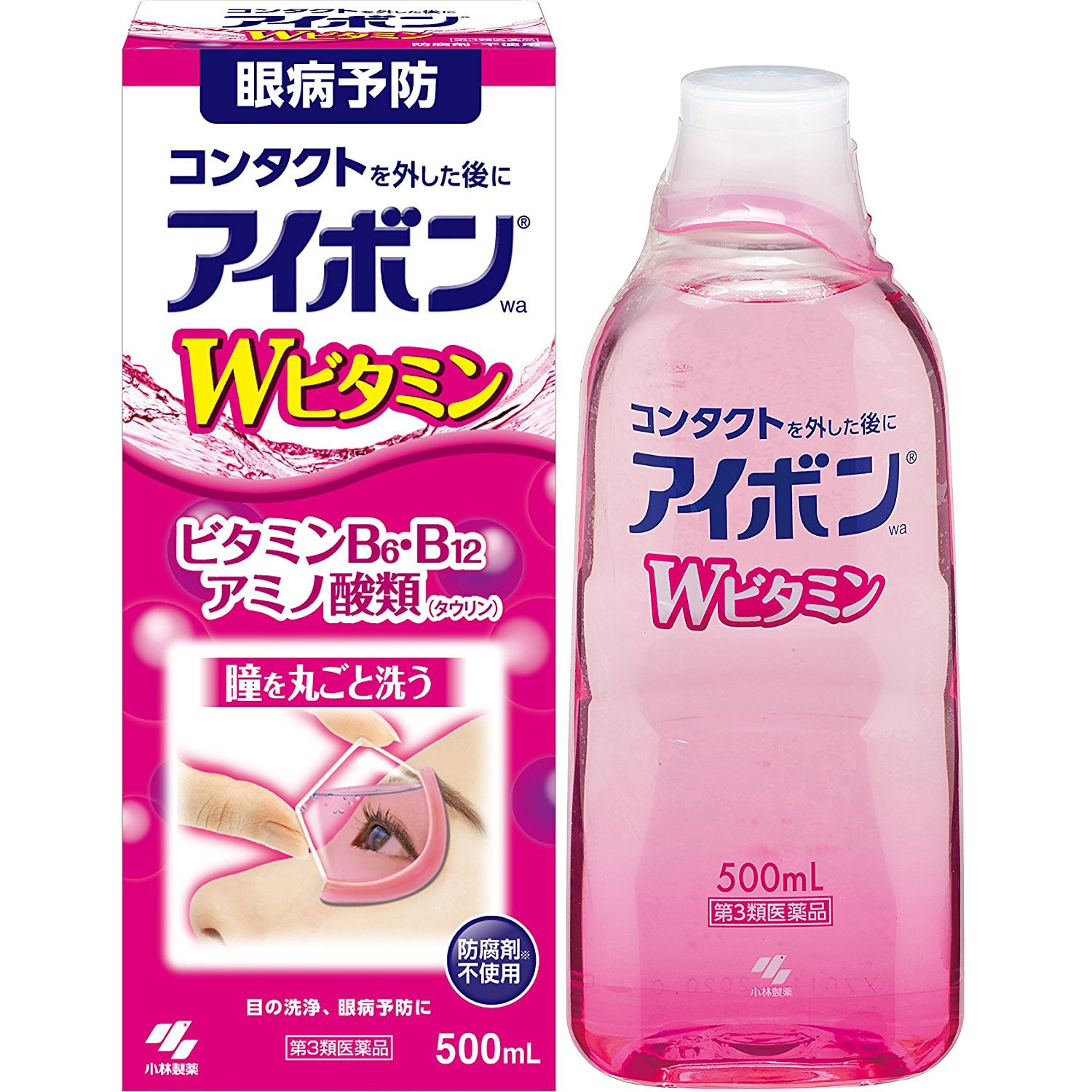 アイボン様 Aibon W Vitamin Eye Wash 500ml - Yami