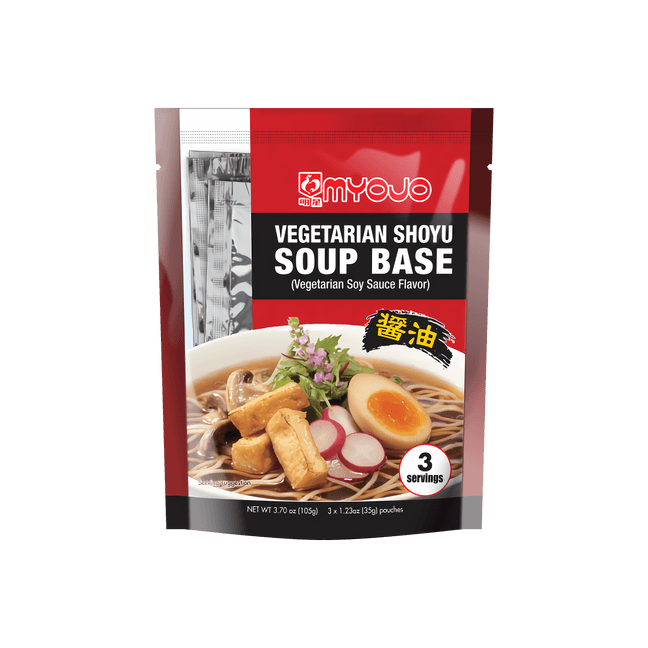 Myojo Vegetarian Shoyu Soup Base 3P 105g