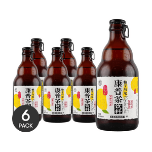 Pomelo Juice Oolong Kombucha Drink, 11.16 fl oz *6【6 Packs】