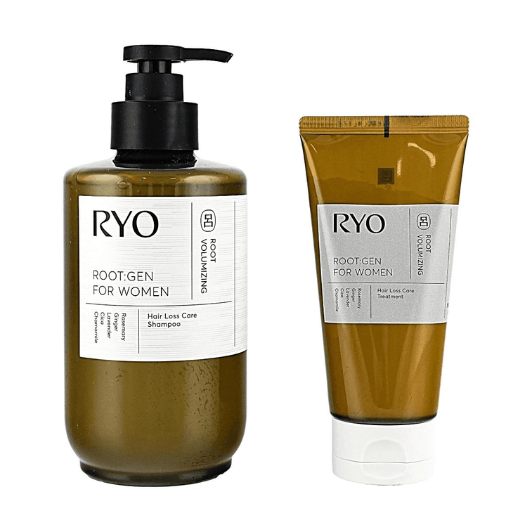 Ryo Root:Gen for Women Hair Loss Care Shampoo 515ml + Treatment 120ml 9