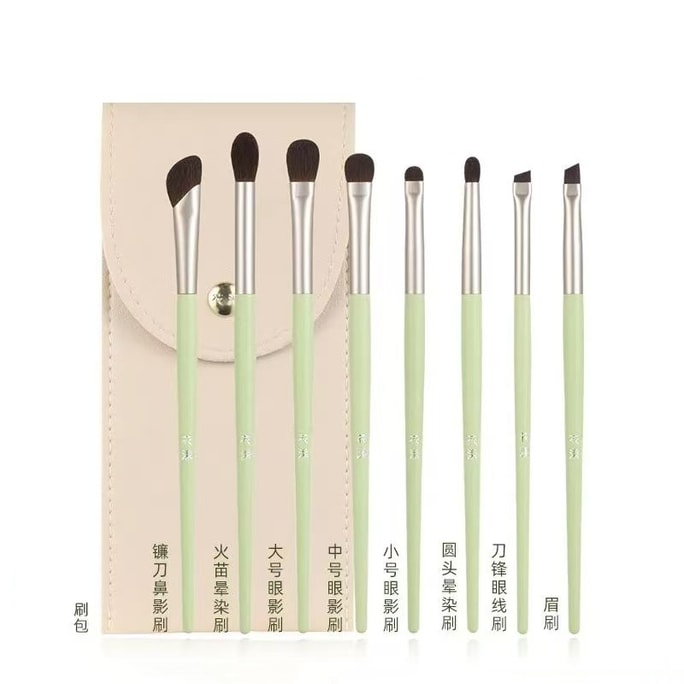 1 Set High-Value Makeup Brushes Premium Soft Synthetic Hair, Dot Brush & Eyeshadow Brushes, Authentic, China, Female