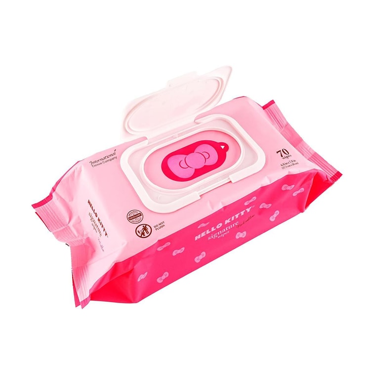 Kitty Design Wet Wipes Re-sealable Lid Household Cleaning Wipes 70 Counts 3
