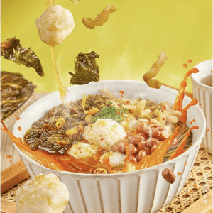 Golden Soup Fish Ball Instant Rice Noodles, 7.65oz 【Yami Exclusive】