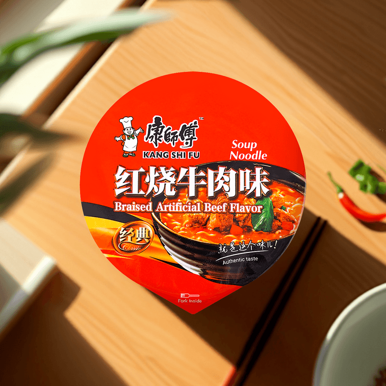 康师傅 方便面 红烧牛肉味 桶装 110g 7