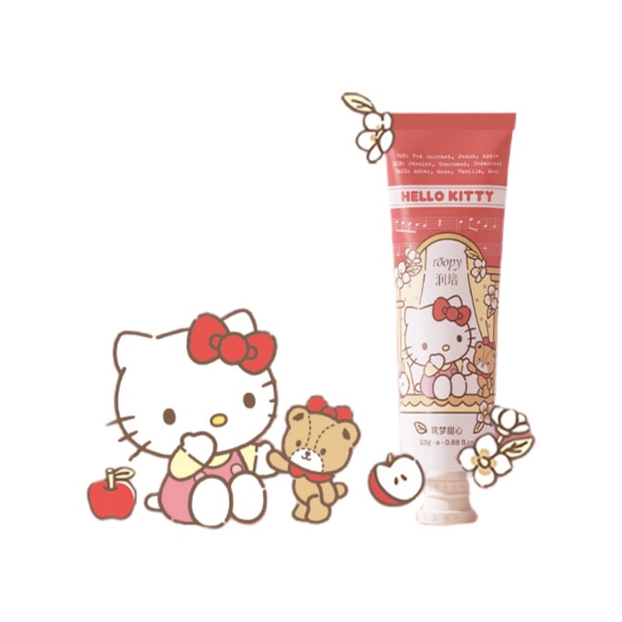 Hand cream [HelloKitty Hello Kitty] Sanrio family joint name, fragrance hand cream autumn and winter, moisturizing and lasting fragrance 25g
