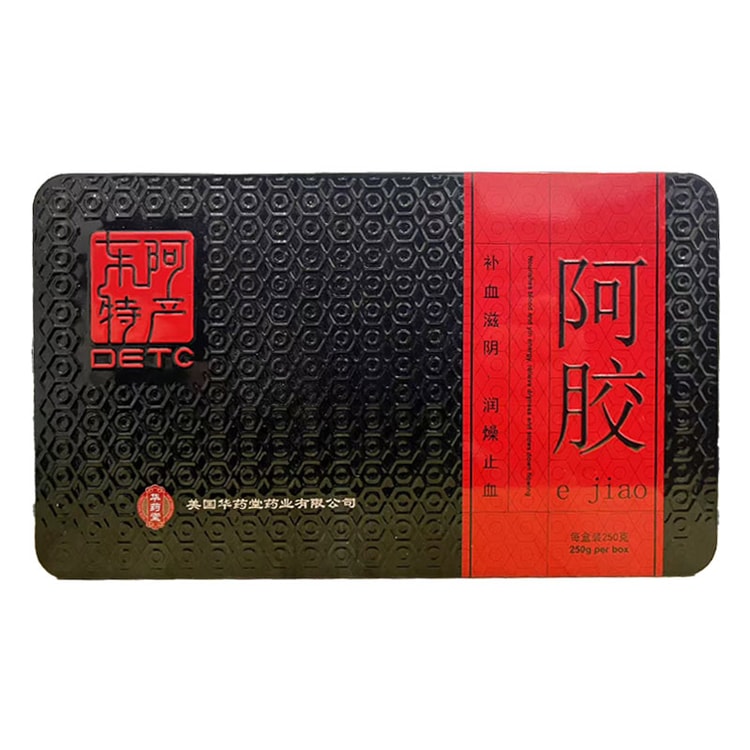 阿膠ブロック 250g 赤色パッケージ Hua Yao Tang 華薬堂 阿膠ブロック 250g 補血滋陰 潤燥止血 補気血原料