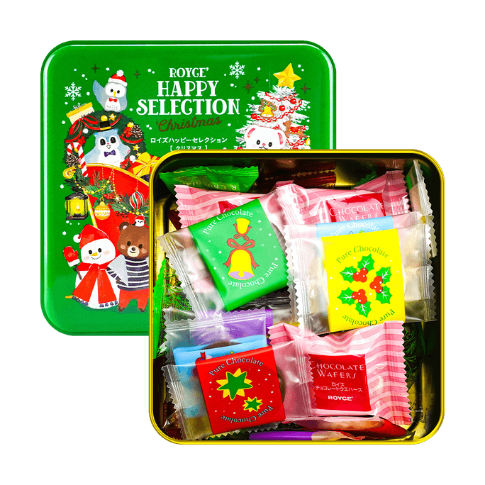 日本ROYCE若翼族 综合巧克力饼干礼盒 6种 28枚装 【圣诞限定】【像童话绘本一样可爱】