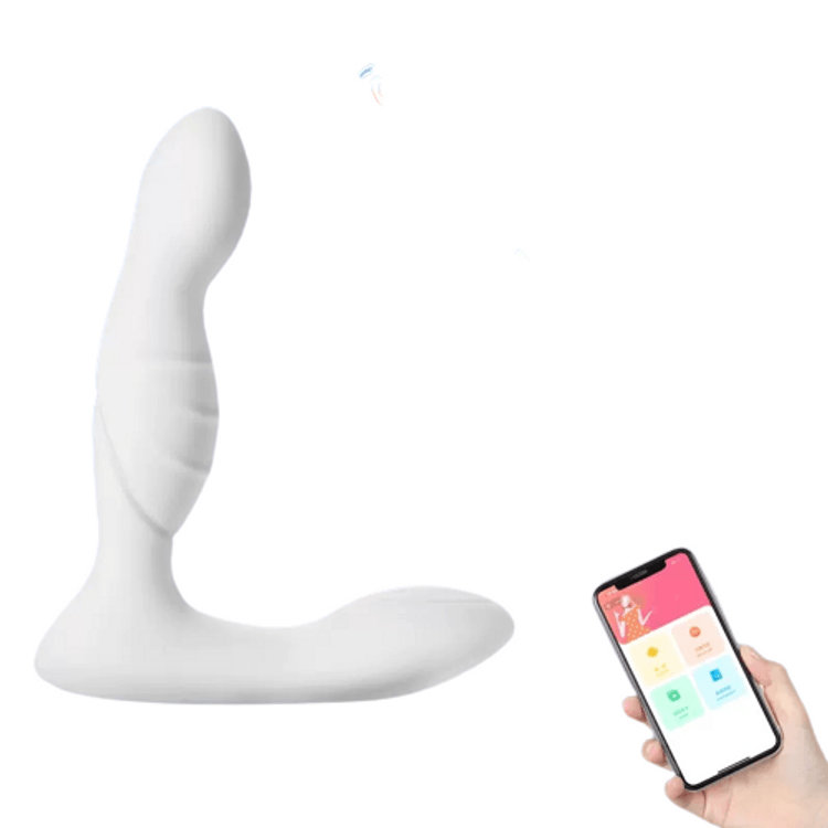 Prostate massager wearable anal plugs anal masturbation posterior orgasm  gods white