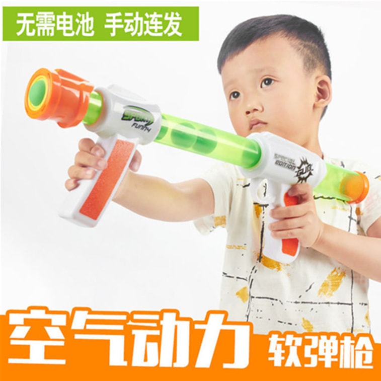 SANUO  空气动力枪发射EVA软弹枪安全玩具枪儿童亲子对战  迷彩款(10球)1件 4