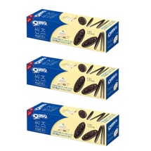 3 Pack Thin Vanilla Mousse Flavor Cookies Snack, Sandwich Crackers, 2.96oz