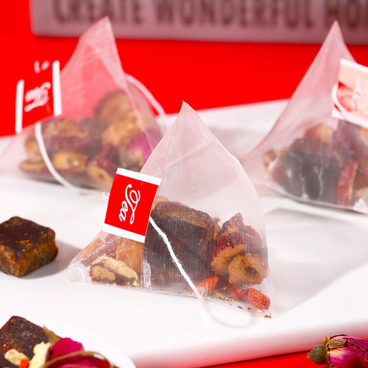 메이즈첸 흑설탕 생강 대추차: 생리 주기 조절, 기와 혈 보충에 도움을 줍니다. 산후조리에도 적합하며, 칙칙한 안색 개선, 생리통 및 자궁 냉증 완화에 효과적입니다. 25개입/팩. [하루 한 잔씩 드시면 기와 혈이 풍족해집니다] 4