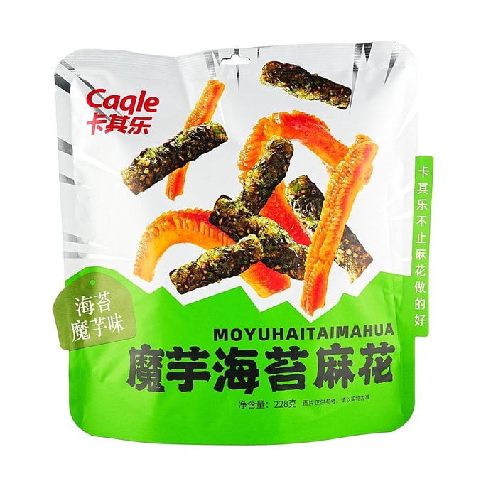卡其乐 魔芋海苔麻花 228g
