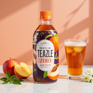 TEAZLE Sugar Free 0kcal Peach & Earl grey Tea 500ml
