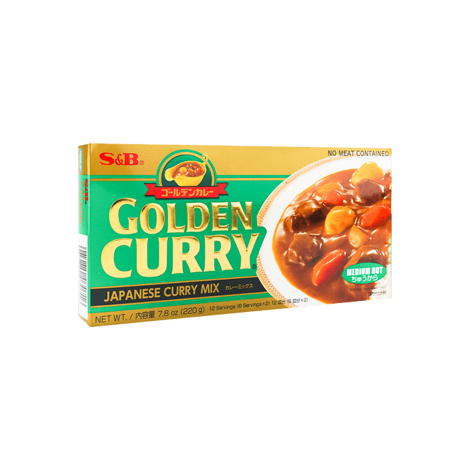 Japanese Golden Curry Sauce Mix - Medium, 7.76oz