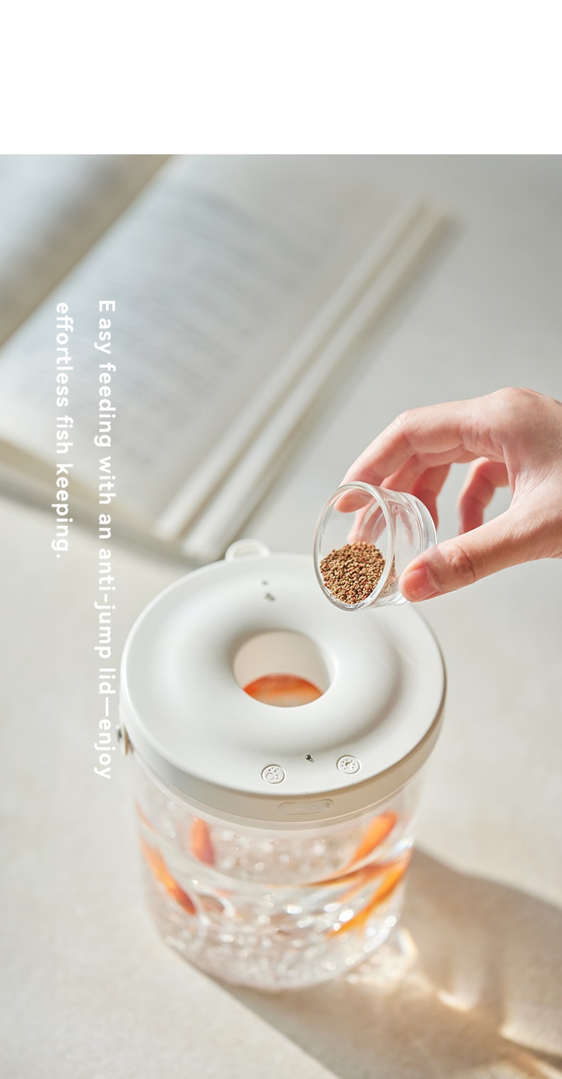 OLAYKS 魚缸新款小型桌上型工作便攜式戶外打氧無線注氧金魚缸