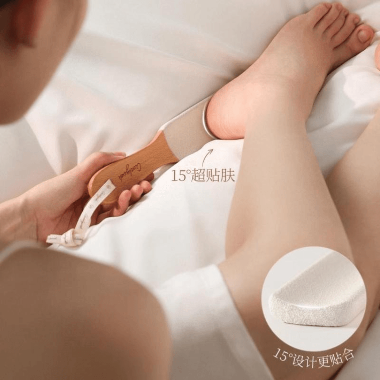 【中国直邮】 古迪 搓脚板磨脚皮神器搓脚后跟修脚磨脚石高级黑25.5*4.4cm*1件 3