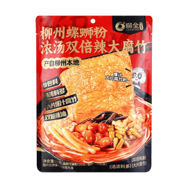 Liuzhou Snail Rice Noodles ,Rich Soup Double Spicy Large Bean Curd Sticks, 12.5oz【Guangxi Style】