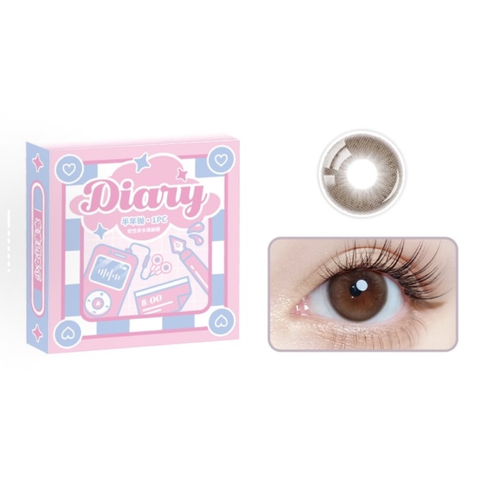 School Girl Notebook' Colored Contacts Half-Yearly (2 Boxe) May Gardenia Color 0