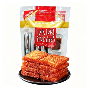 qinqinzui spicy strips 190g 10 packs thick soft juicy sweet wheat gluten office travel snack