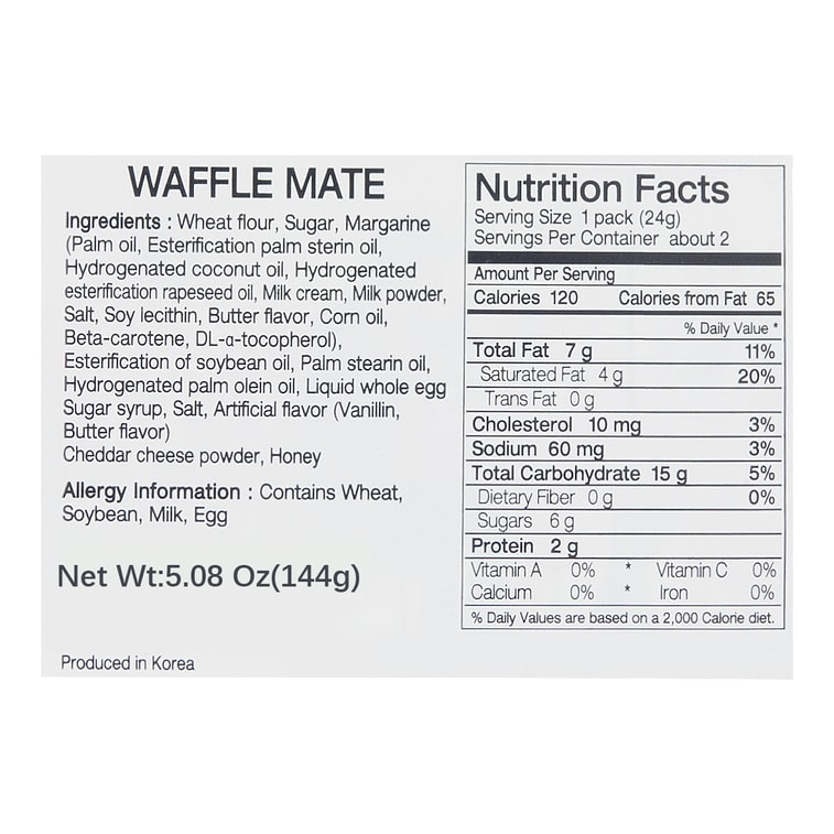 Honey Waffle Mate 144g 8